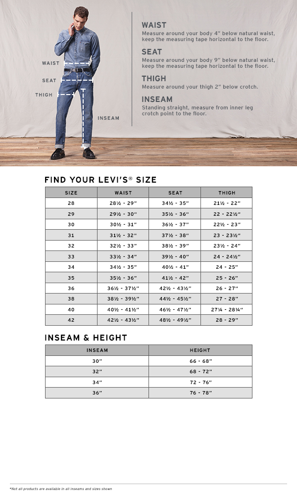 levis hoodie size chart