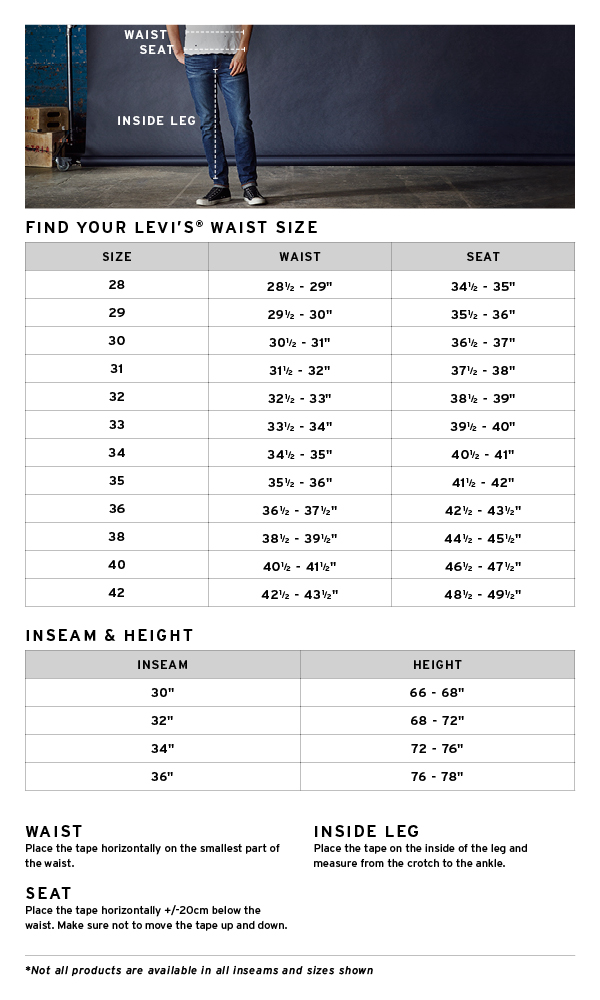 Levi Size Chart Conversion